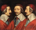 Triple retrato de Richelieu Philippe de Champaigne
